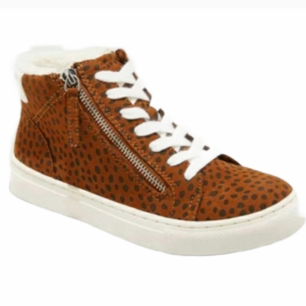 UNIVERSAL THREAD Tilly Sneakers Leopard Sherpa Trim Cozy - Picture 2 of 8